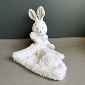 Little Mimos Lovey Rabbit Bunny White Gray 2021 Security Blanket Soother Thumbie